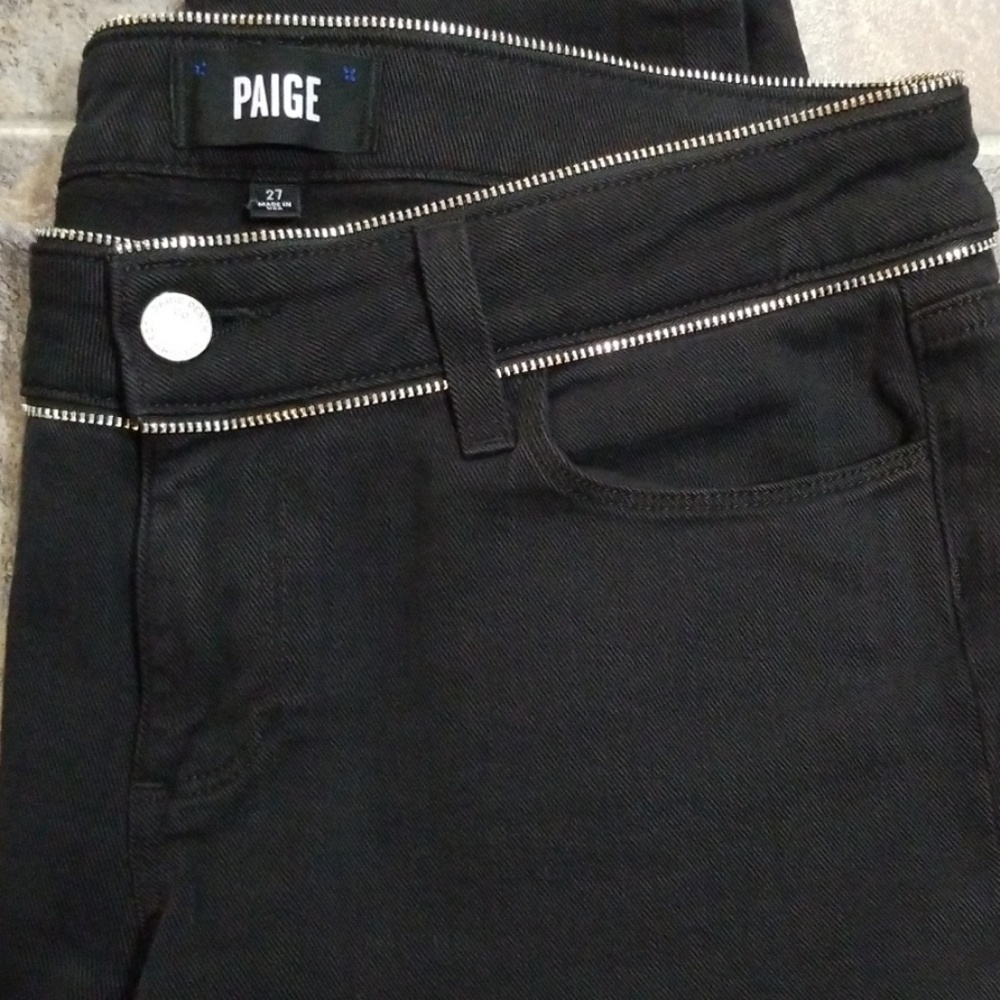 Paige Jimmy Jimmy skinny black jean sz 27